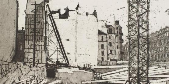 Les Nuits Blanches - 2016 - Série Samaritaine, rue de la Monnaie - aquatinte sur cuivre - 30x40 cm Frédéric Chaume