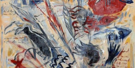 Ensemble c'est tout - acrylique et huile sur toile - 120 x 160 cm Marianne Le Vexier