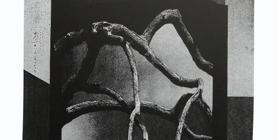 Révélation - encre de chine - 146x126cm