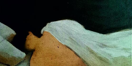 La nuit - acrylique sur toile, 30x40cm